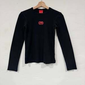 Vintage Ecko Red Y2K Long Sleeve Shirt Black Grunge Rhino Size XS